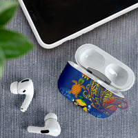 Hawaii Ocean AirPods Case Pineapple Turtle and Mango Reef Triggerfish and Kakau Tattoo