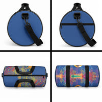 Hawaii Ocean Duffle Bag Pineapple Turtle and Mango Reef Triggerfish and Kakau Tattoo