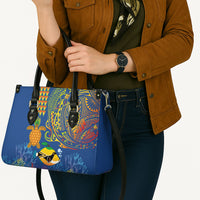 Hawaii Ocean Leather Bag Pineapple Turtle and Mango Reef Triggerfish and Kakau Tattoo