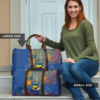 Hawaii Ocean Travel Bag Pineapple Turtle and Mango Reef Triggerfish and Kakau Tattoo