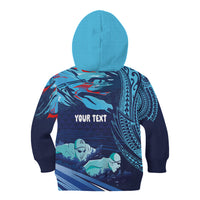 Personalized Hawaii Swimming Kid Hoodie Tribal Sporty Style