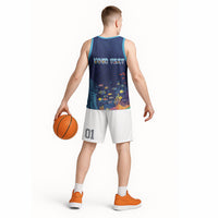 Personalized Hawaii Diving Basketball Jersey Tribal Pattern with Ocean Floor