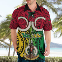 Vanuatu Hawaiian Shirt Pig Tusk Mix Maori Pattern and Namele Leaf LT03 - Polynesian Pride