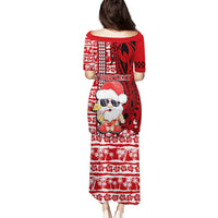 Custom Mele Kalikimaka Hawaii Christmas Puletasi Santa Claus Kakau Tribal Mix Polynesia Tattoo LT03 - Polynesian Pride