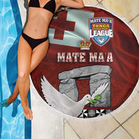 Mate Ma'a Tonga Beach Blanket Haʻamonga ʻa Maui and White Dove - Tongan Kupesi Ngatu