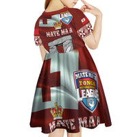 Mate Ma'a Tonga Kid Short Sleeve Dress Haʻamonga ʻa Maui and White Dove - Tongan Kupesi Ngatu