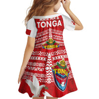 Mate Ma'a Tonga Family Matching Tank Maxi Dress and Hawaiian Shirt Douple White Dove and Kupesi Ngatu Art Tattoo