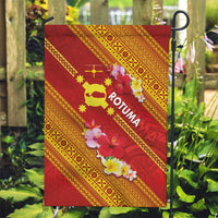 Rotuma Island Garden Flag Fijian Tapa with Polynesian Art and Hibiscus