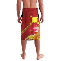 Rotuma Island Lavalava Fijian Tapa with Polynesian Art and Hibiscus