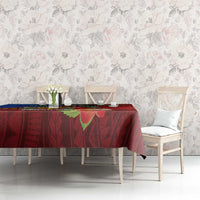 Personalised Fiji and Rotuma Together Tablecloth Fjian Masi and Pacific Pattern Mix Culture