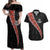 Custom New Zealand Rugby Couples Matching Off Shoulder Maxi Dress and Hawaiian Shirt Maori and Silver Fern Half Style