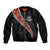 Custom New Zealand Rugby Sleeve Zip Bomber Jacket Maori and Silver Fern Half Style