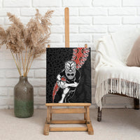 New Zealand Maori Warrior Rugby Canvas Wall Art Maori and Silver Fern Half Style
