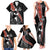 New Zealand Maori Rugby Player Family Matching Tank Maxi Dress and Hawaiian Shirt Maori and Silver Fern Half Style
