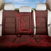 Hawaiian Monk Seal and Whale Back Car Seat Cover Kakau Tribal Pattern Red Color LT03 One Size Red - Polynesian Pride