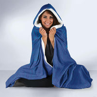 Hawaiian Monk Seal and Whale Hooded Blanket Kakau Tribal Pattern Blue Color LT03 - Polynesian Pride