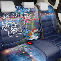 New Zealand Merry Christmas Back Car Seat Cover Maori Tribal Pattern with Xmas Tui Bird