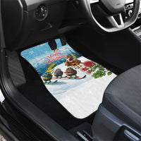 New Zealand and Australia Merry Christmas Car Mats Kiwi Birds Skiing and Koala Santa Riding Kangaroo