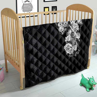 Hawaiian and Japanese Together Quilt Japanese Koi Fish Tattoo and Kakau Pattern Black Color LT03 - Polynesian Pride