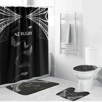 New Zealand Rugby Bathroom Set Aotearoa Armour Blacks Silver Ferns - Polynesian Pride