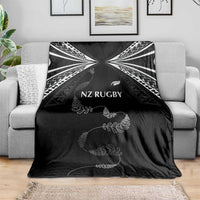 New Zealand Rugby Blanket Aotearoa Armour Blacks Silver Ferns - Polynesian Pride