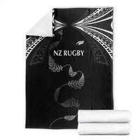 New Zealand Rugby Blanket Aotearoa Armour Blacks Silver Ferns - Polynesian Pride