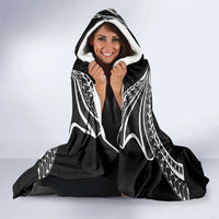 New Zealand Rugby Hooded Blanket Aotearoa Armour Blacks Silver Ferns - Polynesian Pride