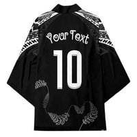 New Zealand Rugby Custom Kimono Aotearoa Armour Blacks Silver Ferns - Polynesian Pride
