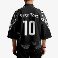 New Zealand Rugby Custom Kimono Aotearoa Armour Blacks Silver Ferns - Polynesian Pride