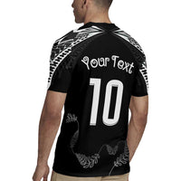 New Zealand Rugby Custom Rugby Jersey Aotearoa Armour Blacks Silver Ferns - Polynesian Pride