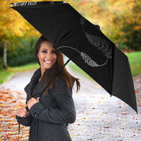 New Zealand Rugby Umbrella Aotearoa Armour Blacks Silver Ferns - Polynesian Pride