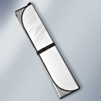 Tonga White Sunday Auto Sun Shade Tongan Tribal Heritage Tattoos - Polynesian Pride