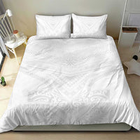 Tonga White Sunday Bedding Set Tongan Tribal Heritage Tattoos - Polynesian Pride