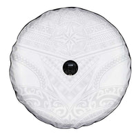 Tonga White Sunday Spare Tire Cover Tongan Tribal Heritage Tattoos - Polynesian Pride