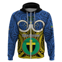 Personalised Vanuatu Tafea Province Hoodie Pig Tusk Mix Maori Pattern and Namele Leaf LT03 - Polynesian Pride