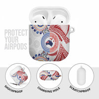 Tongan and Australian Culture Together AirPods Case Ngatu Art Tribal Aboriginal Tattoo Pattern - Polynesian Pride