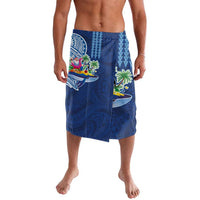 Hawaiian Mele Kalikimaka Lavalava Funny Santa on Whale Island with Kakau Tattoos - Polynesian Pride