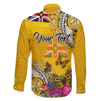 Niue Waitangi Family Matching Puletasi and Hawaiian Shirt Tropical Flower Tapa Pattern LT03 - Polynesian Pride