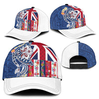 Hawaiian Manta Ray Classic Cap with Hawaii Flag and Flowers