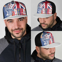 Hawaiian Manta Ray Mesh Trucker Cap with Hawaii Flag and Flowers