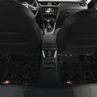 Personalized American Samoa Flag Day Car Mats Tanoa and Fue mix Hibiscus Flower Polynesian Pattern