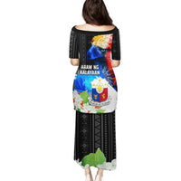Philippines Independence Day Puletasi Philippines Eagle and Sampaguita Jasmine Yakan Tribal LT03 - Polynesian Pride