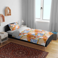 Hawaiian and Japanese Culture Together Bedding Set Palaka Japanese Art and Tropical Motif Tribal Patchwork LT03 - Polynesian Pride