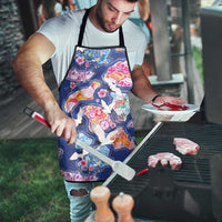 Hawaiian and Japanese Culture Together Apron Hawaiian Archipelago Shape Sea Animals LT03 - Polynesian Pride