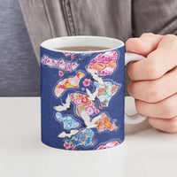 Hawaiian and Japanese Culture Together Ceramic Mug Hawaiian Archipelago Shape Sea Animals LT03 - Polynesian Pride