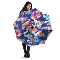 Hawaiian and Japanese Culture Together Umbrella Hawaiian Archipelago Shape Sea Animals