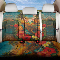 Hawaiian Turtles on Beach Back Car Seat Cover with Pineapple Tropical Plant and Lei LT03 One Size Multicolor - Polynesian Pride