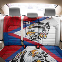American Samoa Flag Day Back Car Seat Cover Polynesian Art Geometric with Flag Brush Style