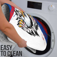 American Samoa Flag Day Bathroom Set Polynesian Art Geometric with Flag Brush Style