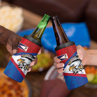 American Samoa Flag Day 4 in 1 Can Cooler Tumbler Polynesian Art Geometric with Flag Brush Style LT03 - Polynesian Pride